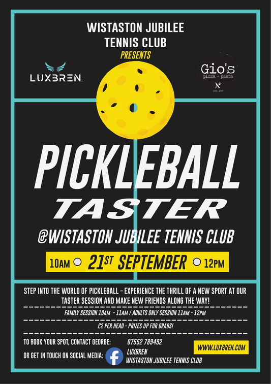 Discover Pickleball: Join Our Exciting Taster Session with Great Prizes on Offer!