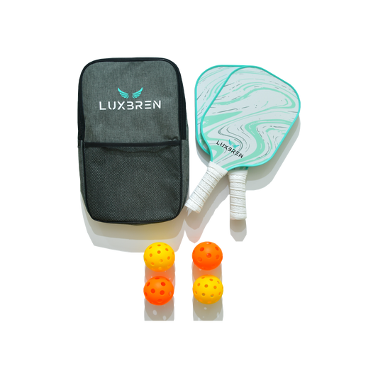 Pickleball Equipment Set Pickleball Paddle Pickleball Bag Pickleball Balls, Front Side