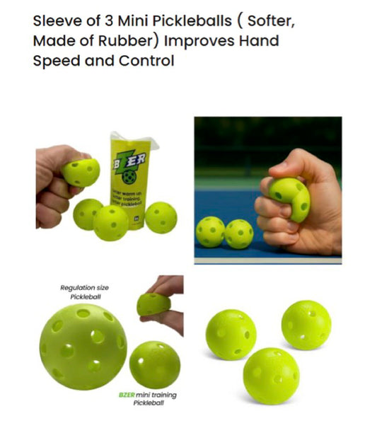 Bzer Mini Pickleballs Training Aid