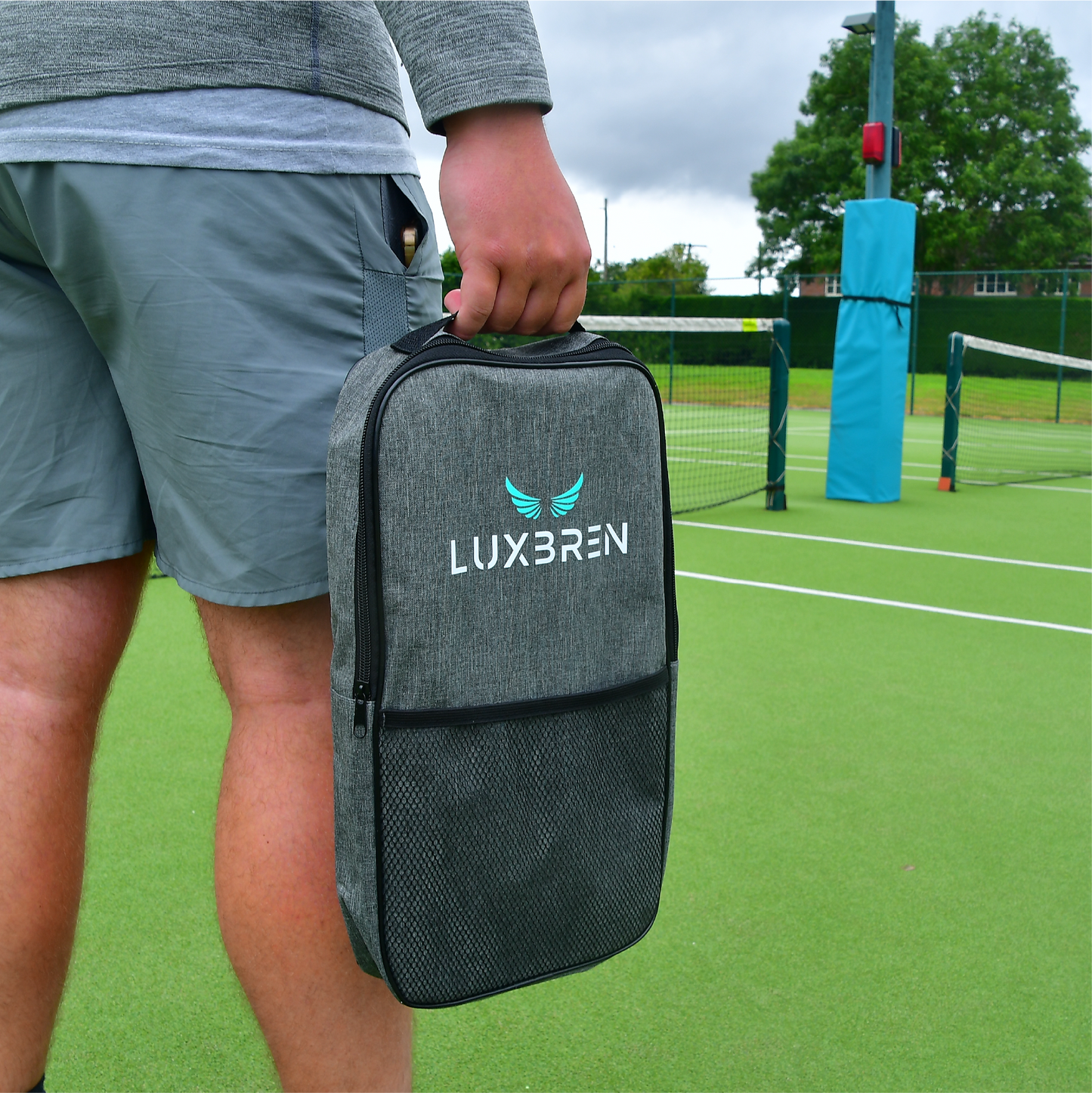 Grey Pickleball Bag Pickleball Paddles, Pickleball Court