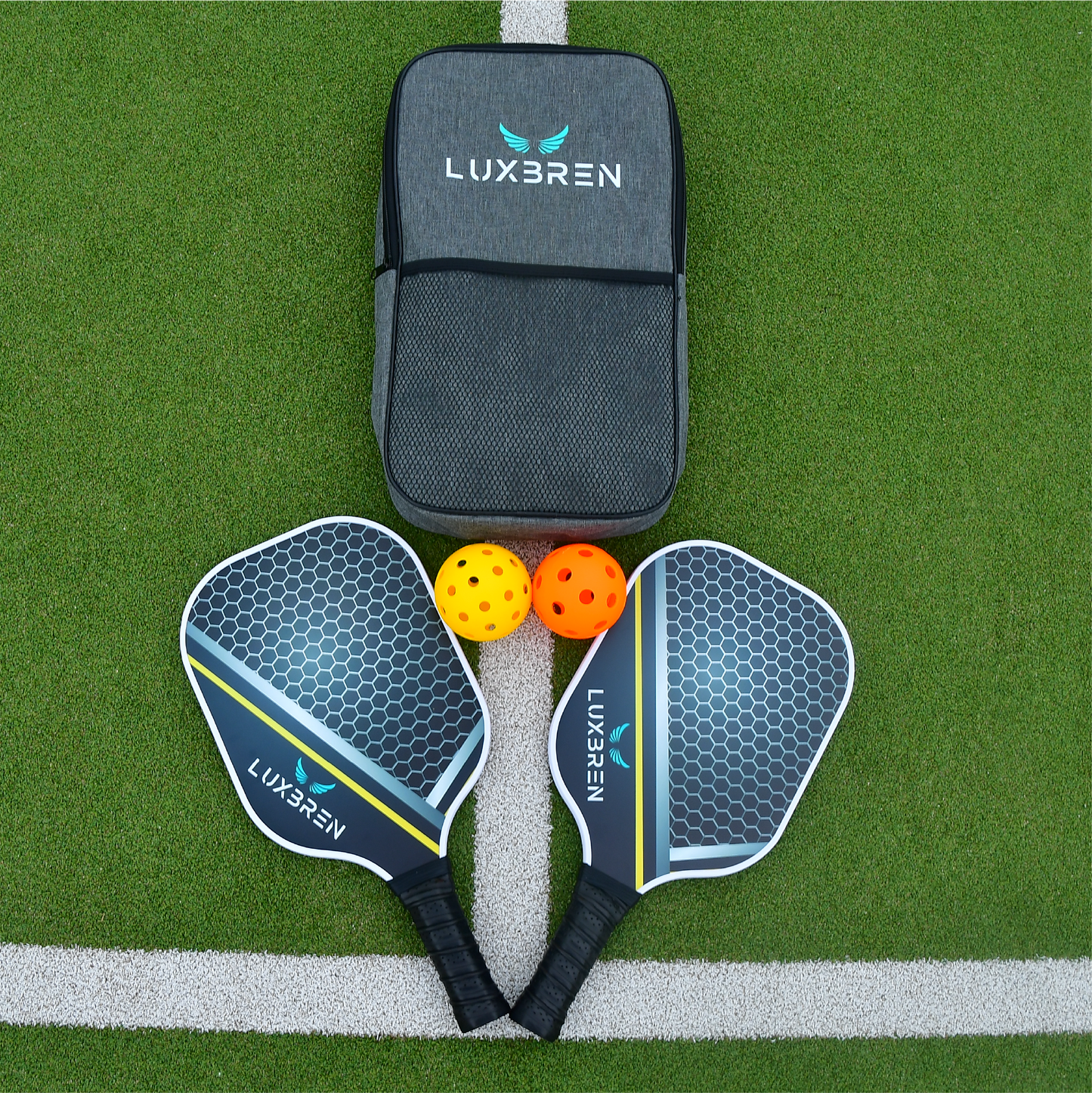 Pickleball Equipment Set Pickleball Paddles Pickleball Bag Pickleball Balls, Pickleball Court