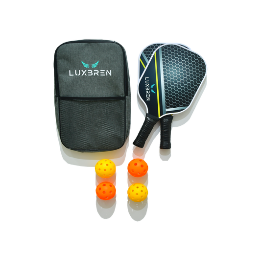 Pickleball Equipment Set Pickleball Paddles Pickleball Bag Pickleball Balls, Front Side